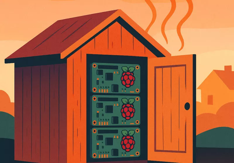 This couple warms their house with a garden shed data center packed with Raspberry Pi boards, cutting costs significantly.