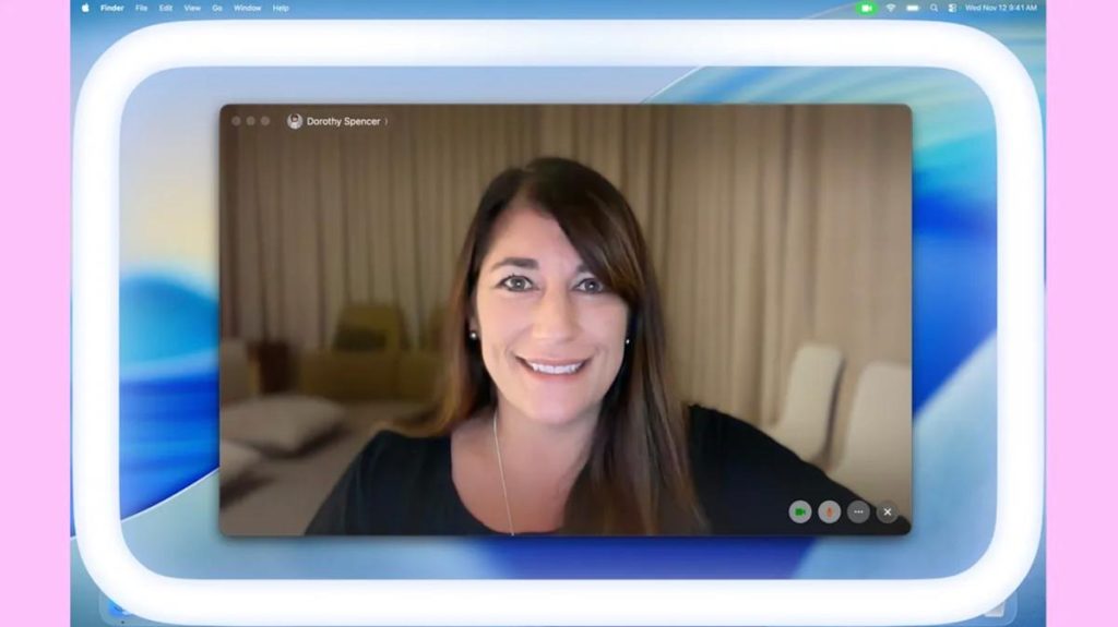 The upcoming macOS update can transform your screen into a ring light.