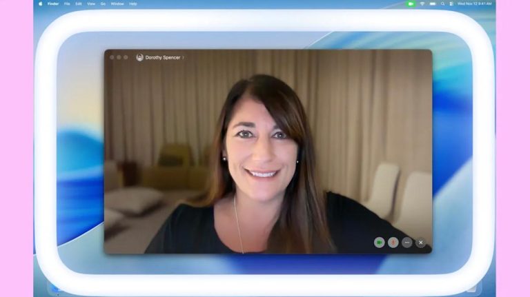 The upcoming macOS update can transform your screen into a ring light.