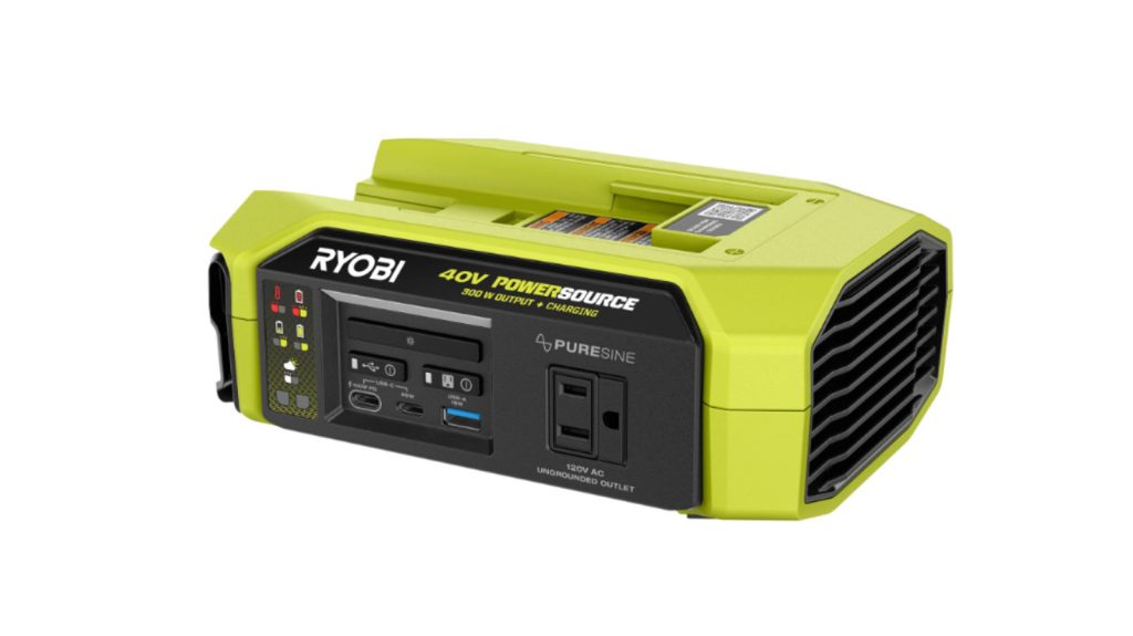 Ryobi’s 40V Power Source Transforms Your Leaf Blower Battery into a Mobile Generator
